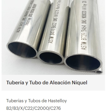 Tubería de acero Hastelloy